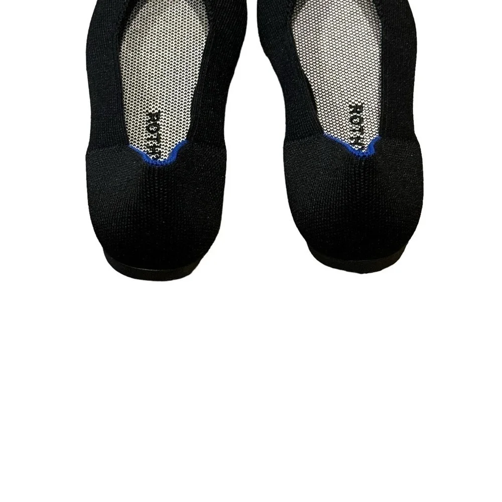 Rothy's Black Neutral The Square Flat Soft Classic Shoes Size 7.5 NWOB - Picture 7 of 13